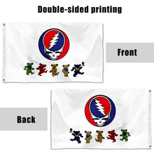 Fyon Grateful Dead Dancing Bears Flag Indoor and outdoor banner