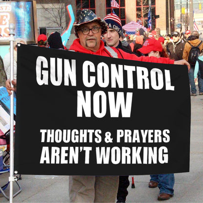 Fyon Gun Control Now Flag  Indoor and Outdoor Banner