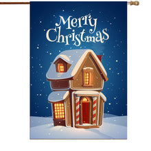 Fyon Merry Christmas Santa Claus Decorative Double Sided Vertical House Garden Flag 28x40inch --GF101807