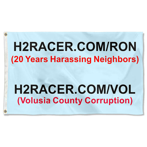 Fyon H2RACER.COM RON Flag  Indoor and outdoor banner