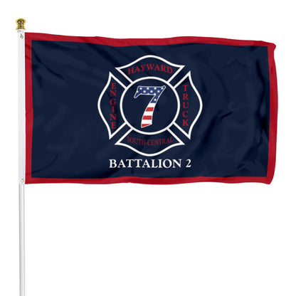 Fyon HAYWARD ENGINE 7 TRUCK Flag Banner