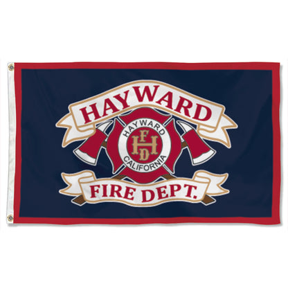 Fyon HAY WARD FIRE DEPT CALIFONIA Flag Banner