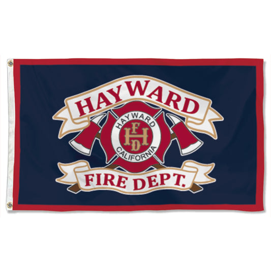 Fyon HAY WARD FIRE DEPT CALIFONIA Flag Banner