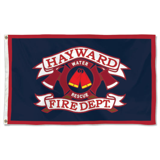 Fyon HAYWARD FIRE DEPT Flag Banner