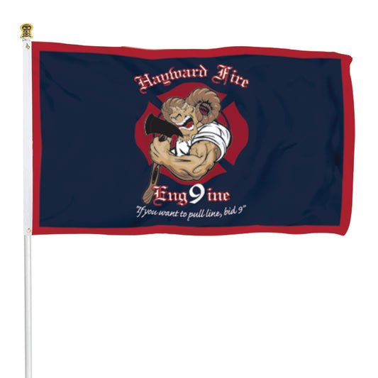 Fyon HAYWARD FIRE ENG9INE Flag Banner
