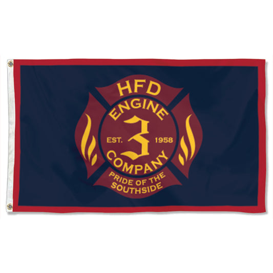Fyon HFD ENGINE 3 COMPANY Flag Banner