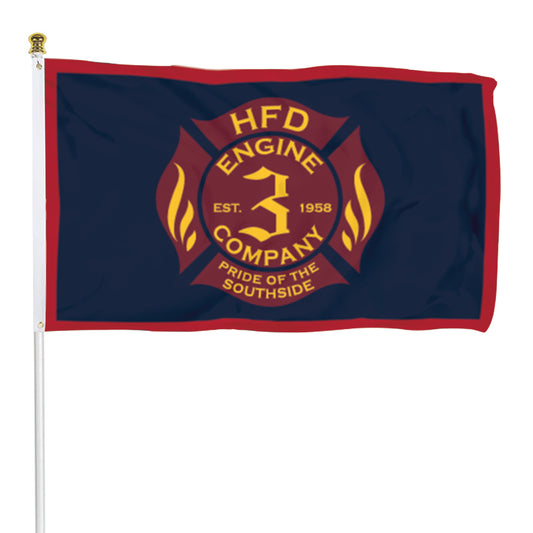 Fyon HFD ENGINE 3 COMPANY Flag Banner