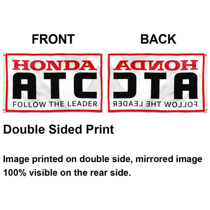 Fyon Honda Atc Follow The leader Flag Indoor and Outdoor Banner