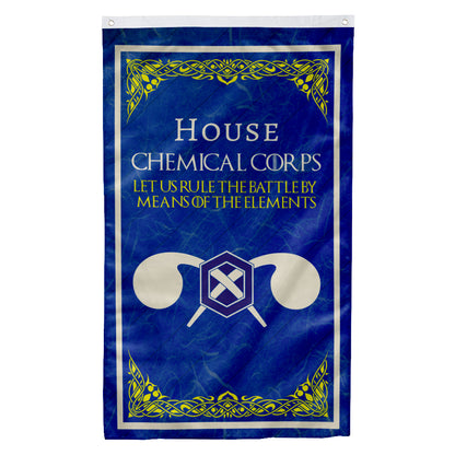 Fyon House Chemical Corps Flag Indoor and outdoor banner