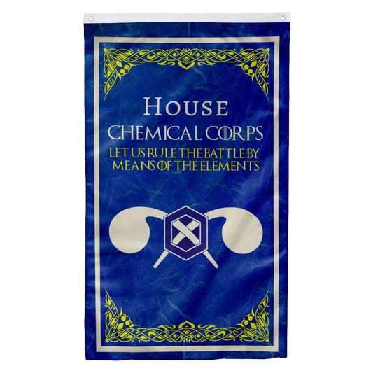 Fyon House Chemical Corps Flag Indoor and outdoor banner