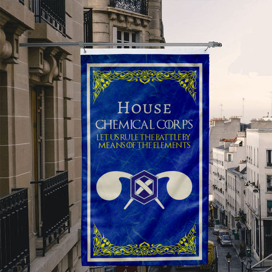Fyon House Chemical Corps Flag Indoor and outdoor banner