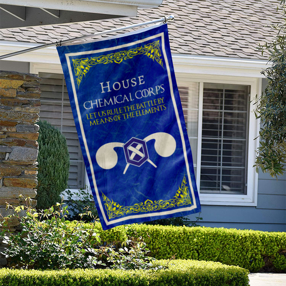 Fyon House Chemical Corps Flag Indoor and outdoor banner