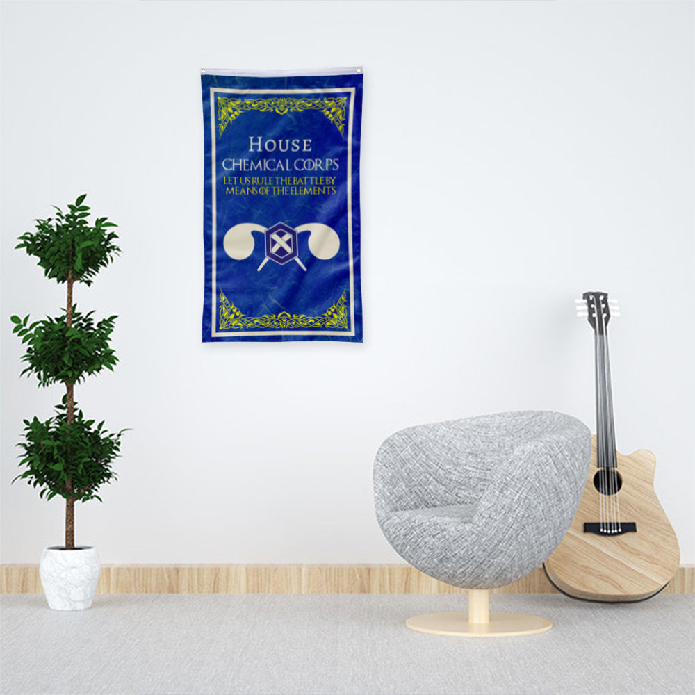 Fyon House Chemical Corps Flag Indoor and outdoor banner