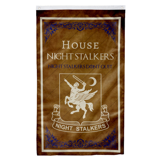 Fyon House Night Stalkers Flag Indoor and outdoor banner