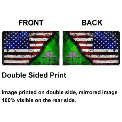 Fyon Halo JFK Warfare Center Star & Stripes Flag  Indoor and outdoor banner