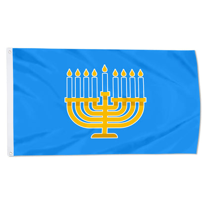 Fyon Hanukkah Flag Indoor and Outdoor Banner