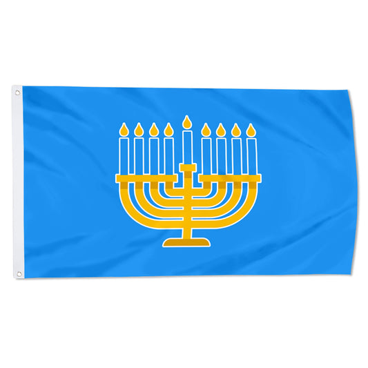 Fyon Hanukkah Flag Indoor and Outdoor Banner