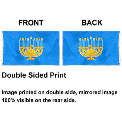 Fyon Hanukkah Flag Indoor and Outdoor Banner