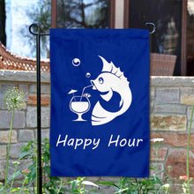 Fyon Happy Hour Fish House and Garden Flag Banner