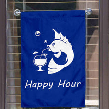 Fyon Happy Hour Fish House and Garden Flag Banner