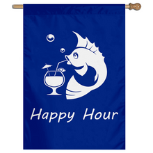 Fyon Happy Hour Fish House and Garden Flag Banner