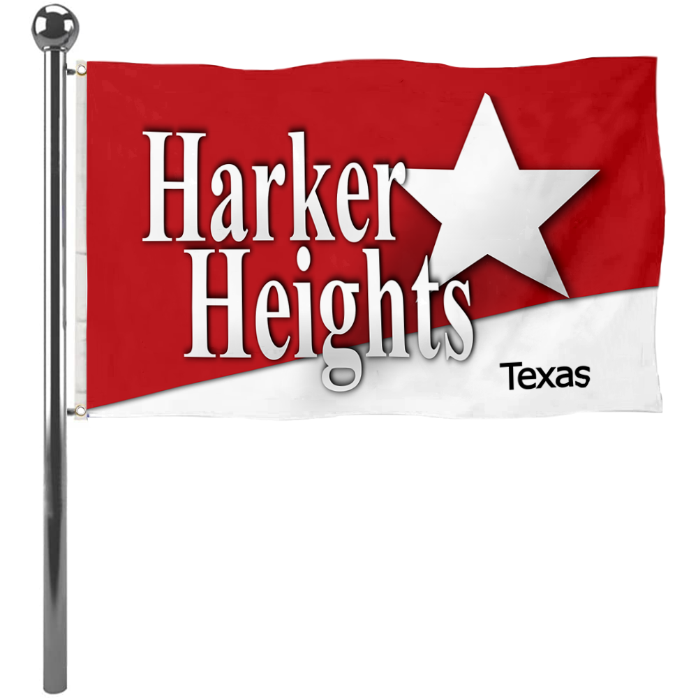 Fyon Harker Heights, Texas flag banner