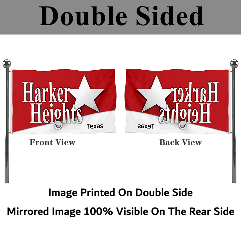 Fyon Harker Heights, Texas flag banner