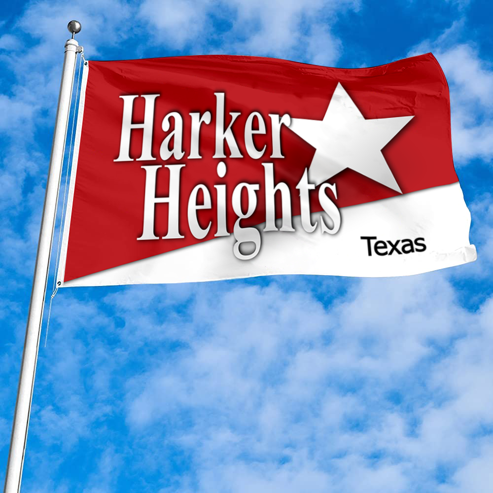 Fyon Harker Heights, Texas flag banner