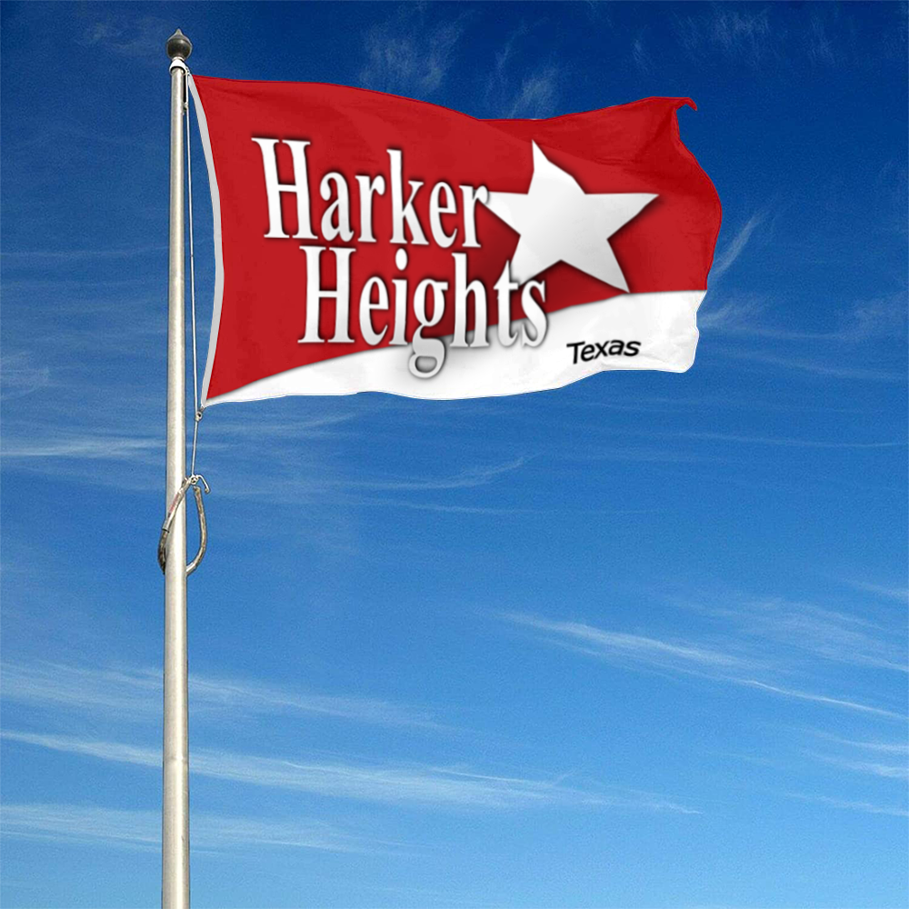 Fyon Harker Heights, Texas flag banner