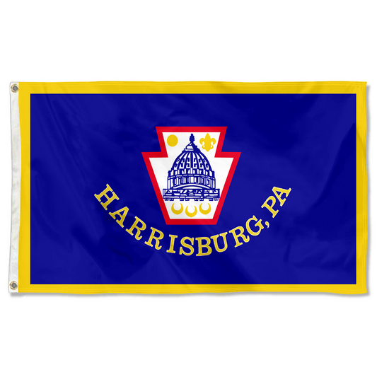 Fyon Harrisburg City, Pennsylvania flag Banner