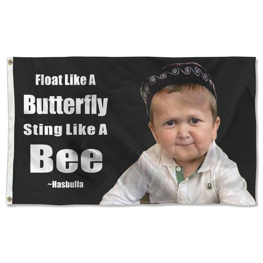 Fyon Float Like A Butterfly Sting Like A Bee Flag Indoor and outdoor banner
