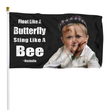 Fyon Float Like A Butterfly Sting Like A Bee Flag Indoor and outdoor banner