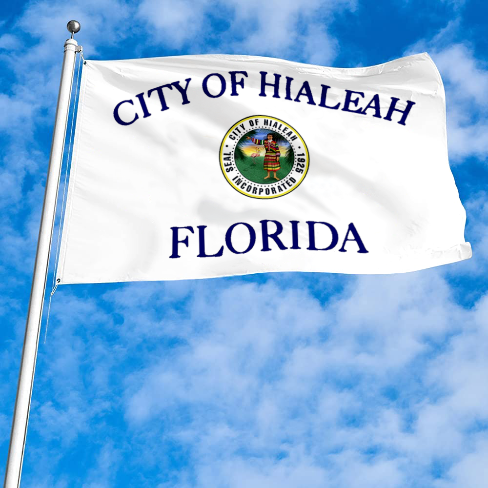 Fyon Hialeah, Florida flag Banner