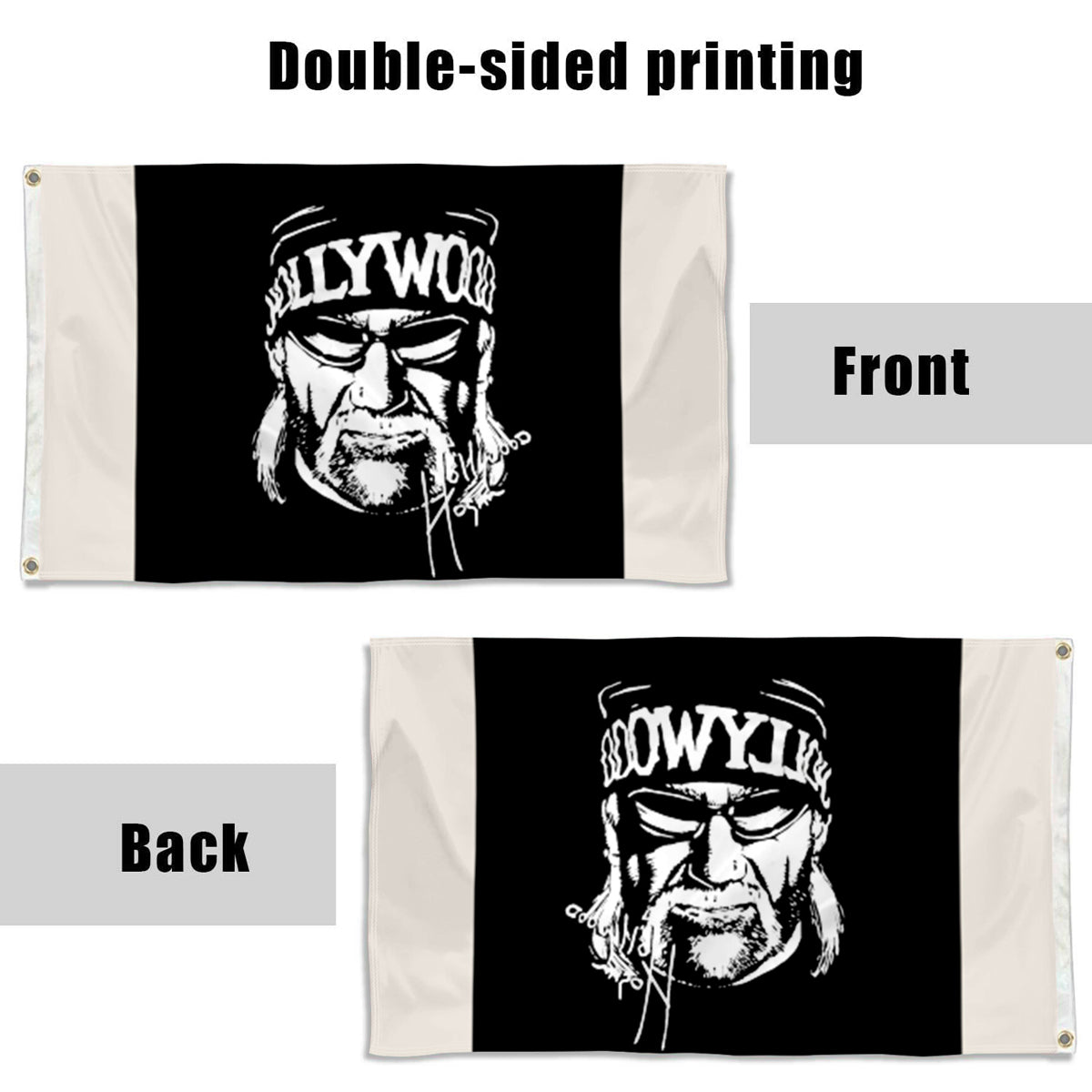 Fyon Hollywood Hulk Hogan Wrestling Flag Banner
