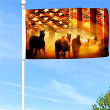 Fyon Horse Wild Horses American Sunset flag 41758 Indoor and outdoor banner