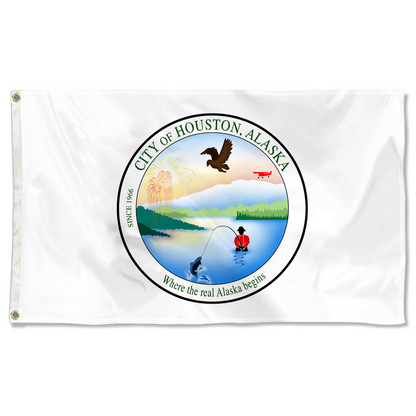 Fyon Houston, Alaska Flag Banner