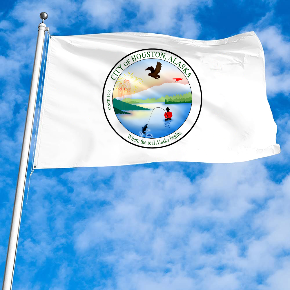 Fyon Houston, Alaska Flag Banner