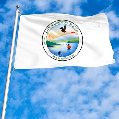 Fyon Houston, Alaska Flag Banner