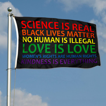 Fyon Human Rights & World Truths Flag Indoor and outdoor banner 2240803