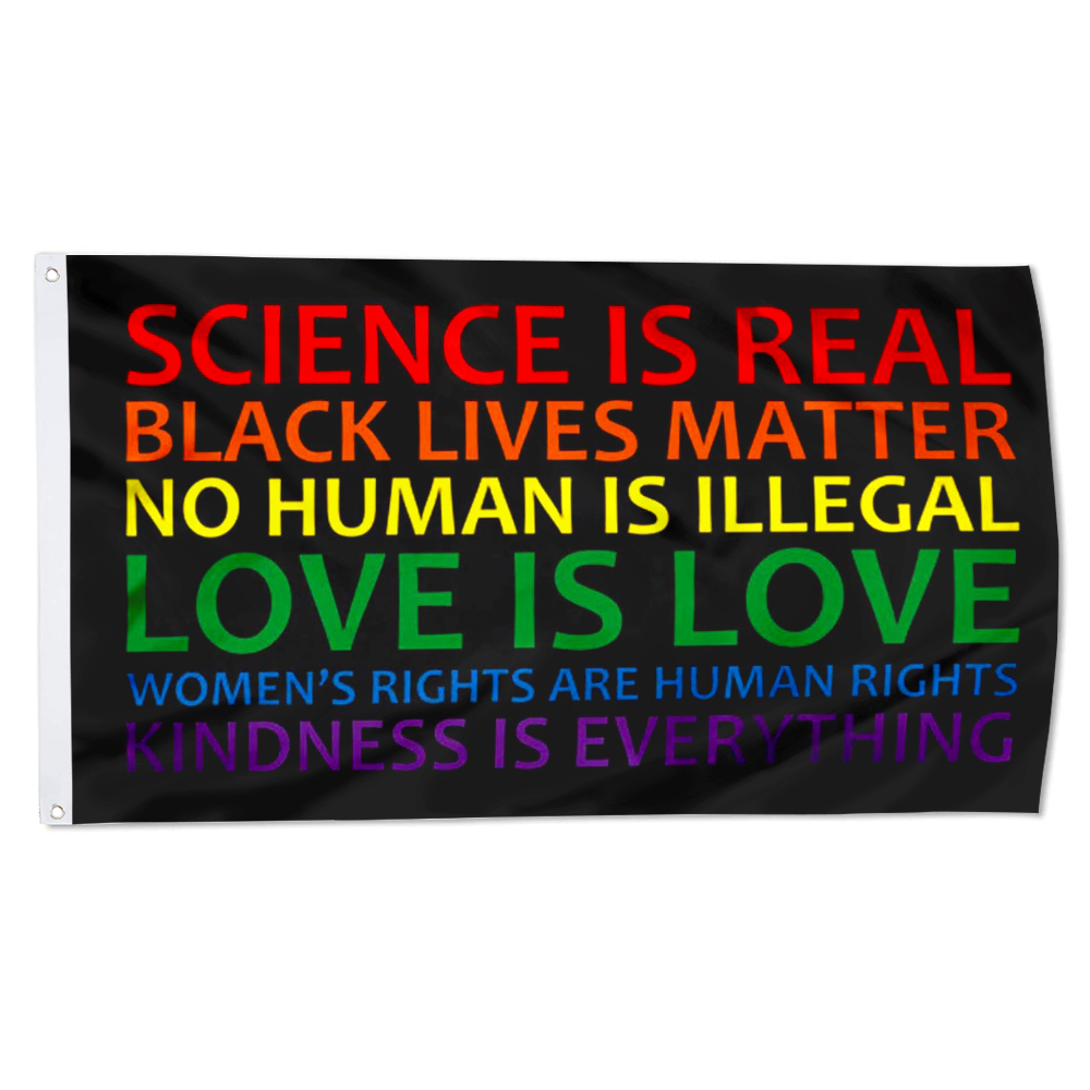 Fyon Human Rights & World Truths Flag Indoor and outdoor banner 2240803