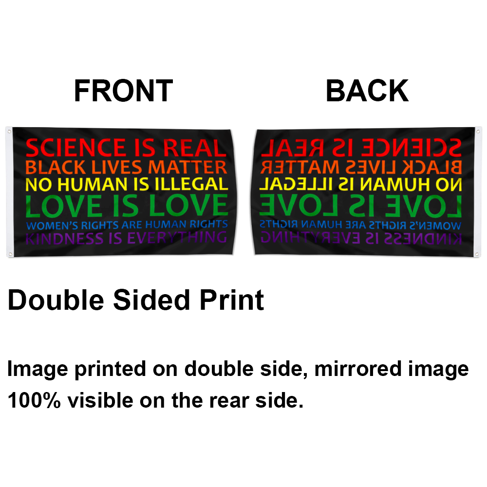 Fyon Human Rights & World Truths Flag Indoor and outdoor banner 2240803