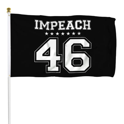 Fyon IMPEACH 46 JOE BIDEN HARRIS Flag President 2020 Flag Banner