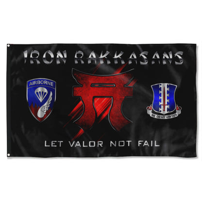 Fyon Iron Rakkasans Flag Indoor and outdoor banner