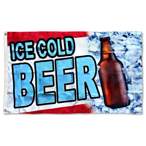 Fyon Ice Cold Beer Flag  Indoor and Outdoor Banner