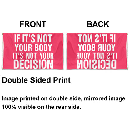 Fyon  If It's Not Your Body Your Decison Flag Banner