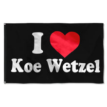 Fyon I love Koe Wetzel Flag Indoor and outdoor banner