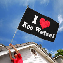 Fyon I love Koe Wetzel Flag Indoor and outdoor banner