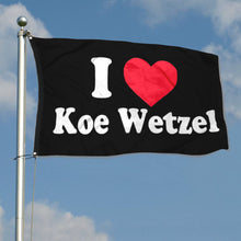 Fyon I love Koe Wetzel Flag Indoor and outdoor banner