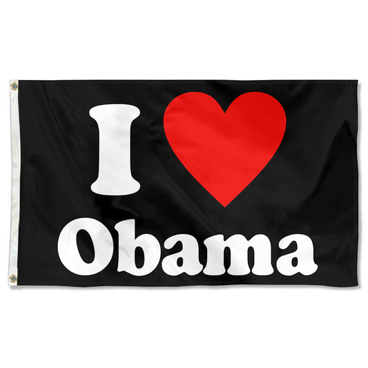 Fyon I love Obama Flag Indoor and Outdoor Banner