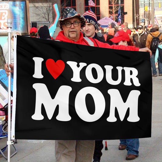 Fyon I love your MOM Flag  Indoor and Outdoor Banner